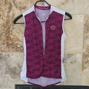 Pearl Izumi Women's Purple and White Top